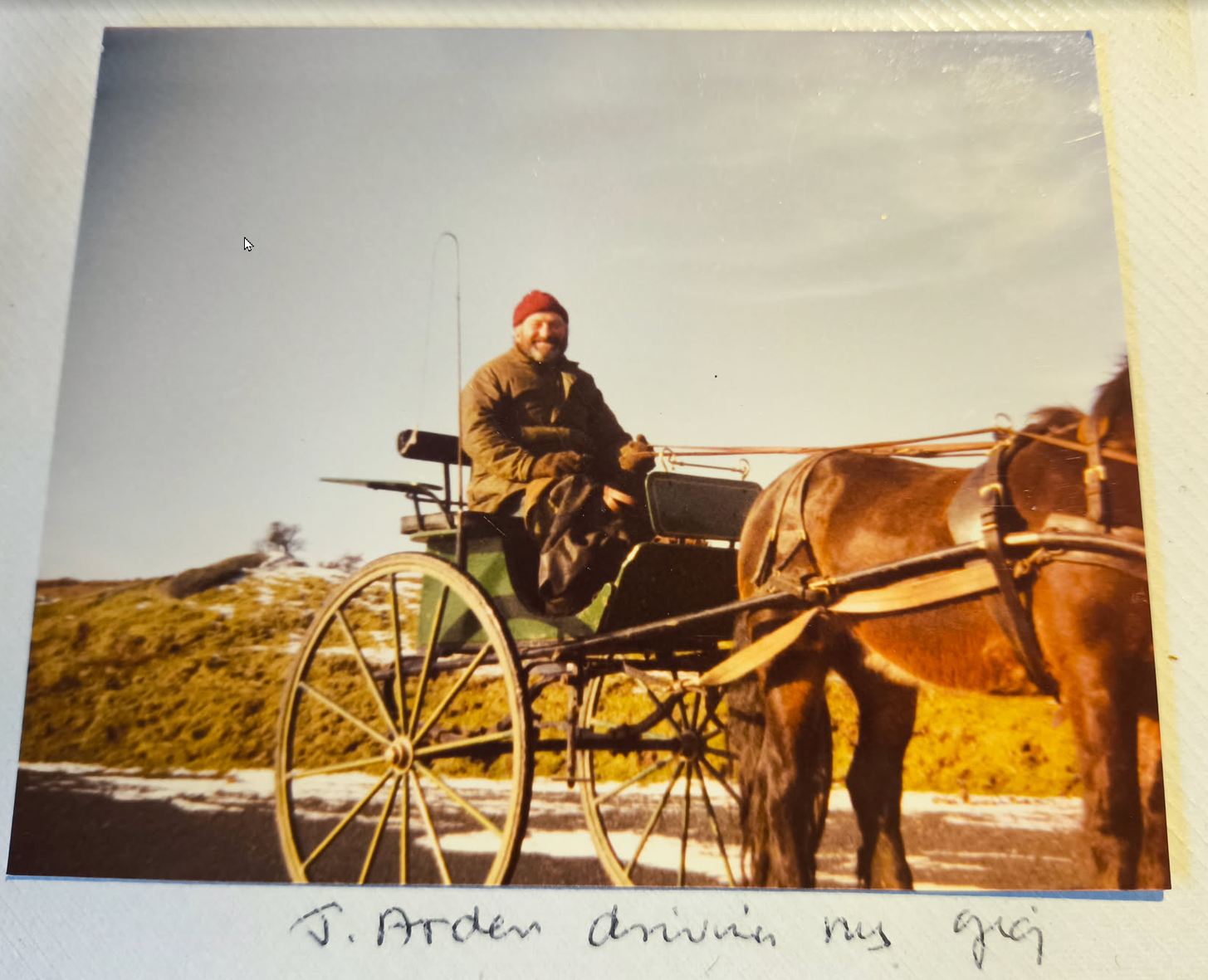 Johnny Arden driving Mum&rsquo;s Gig, 1980s