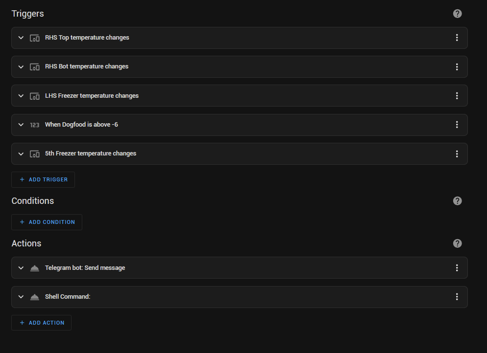 HA’s automation for a freezer being over temperature