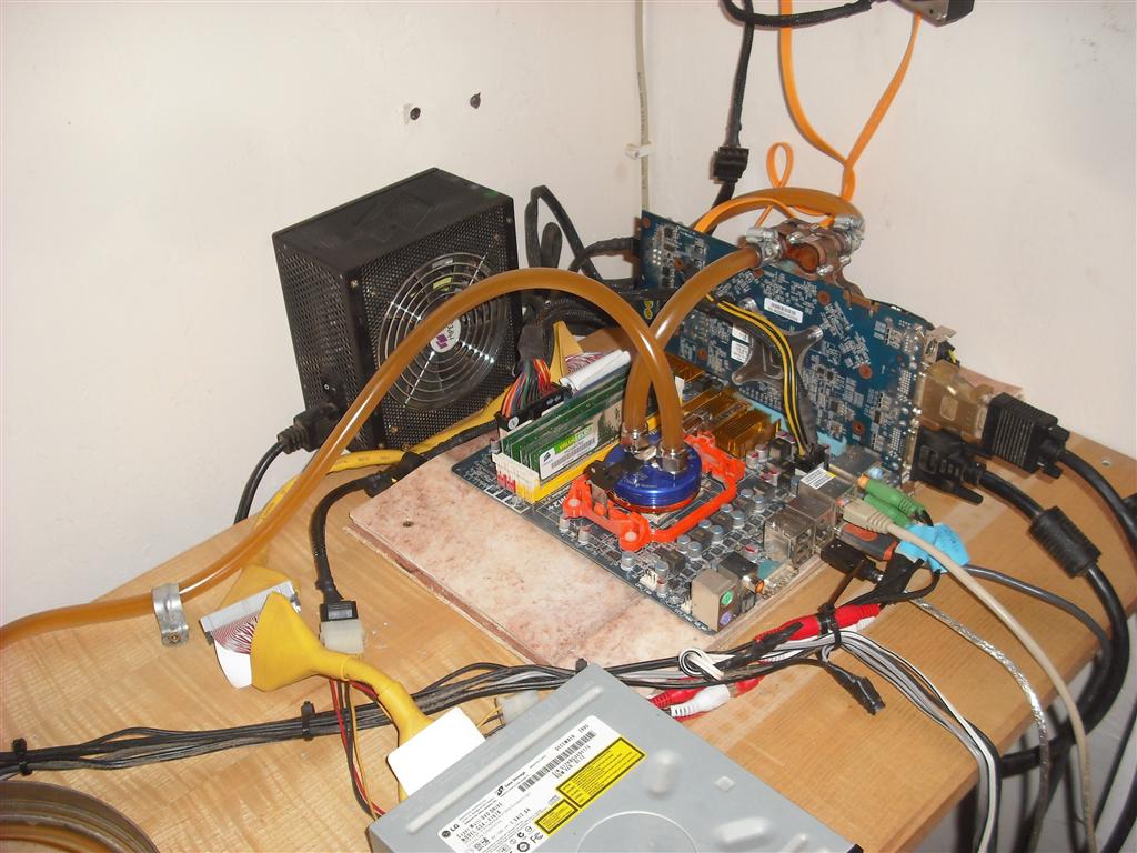 My Windows desktop PC with CPU and GPU cooled